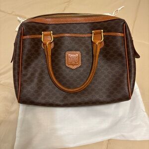 Céline Brown Monogram Handbag